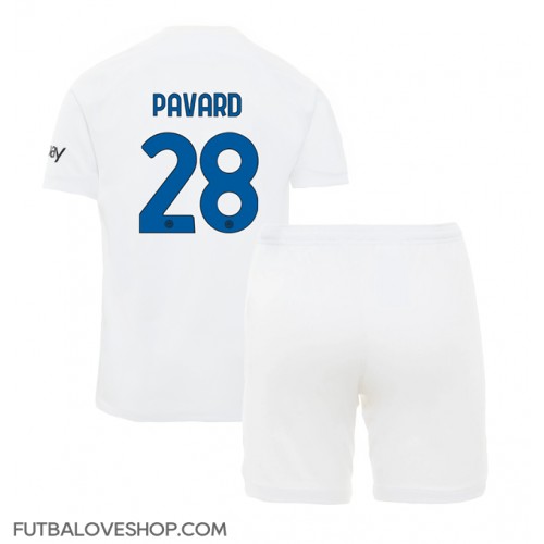 Dres Inter Milan Benjamin Pavard #28 Preč pre deti 2023-24 Krátky Rukáv (+ trenírky)